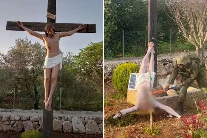 Assembleia Católica da Terra Santa condena profanação de imagem de Cristo por soldado israelense no Líbano