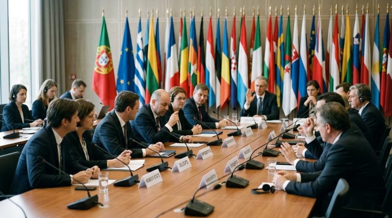 Delegados reunidos em cúpula internacional